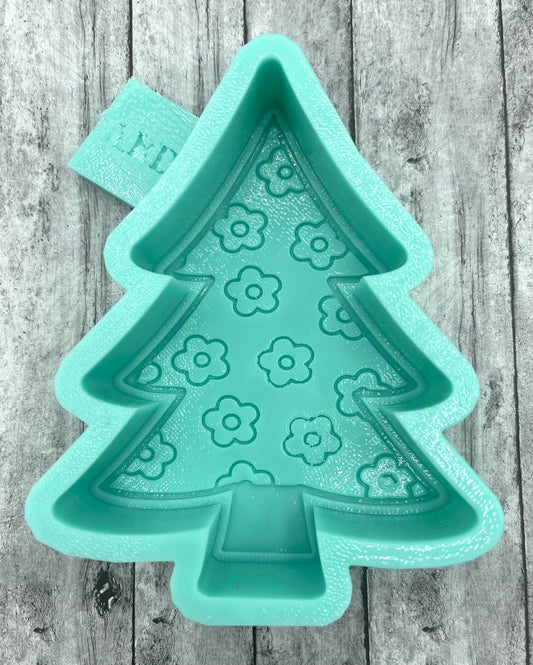 Daisy Christmas Tree Freshie Silicone Mold