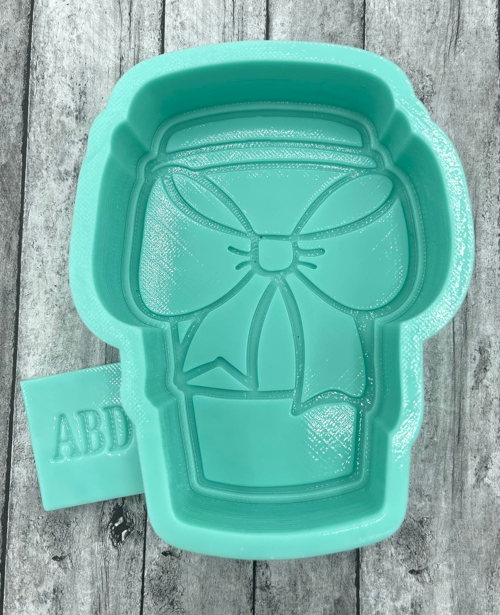 Latte Cup with Bow Freshie Silicone Mold
