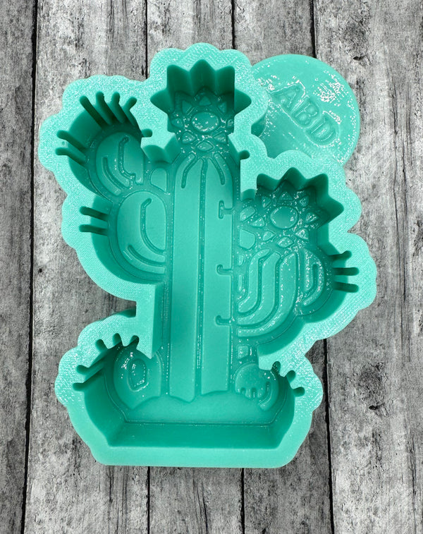 Western Cactus Blossom Freshie Silicone Mold