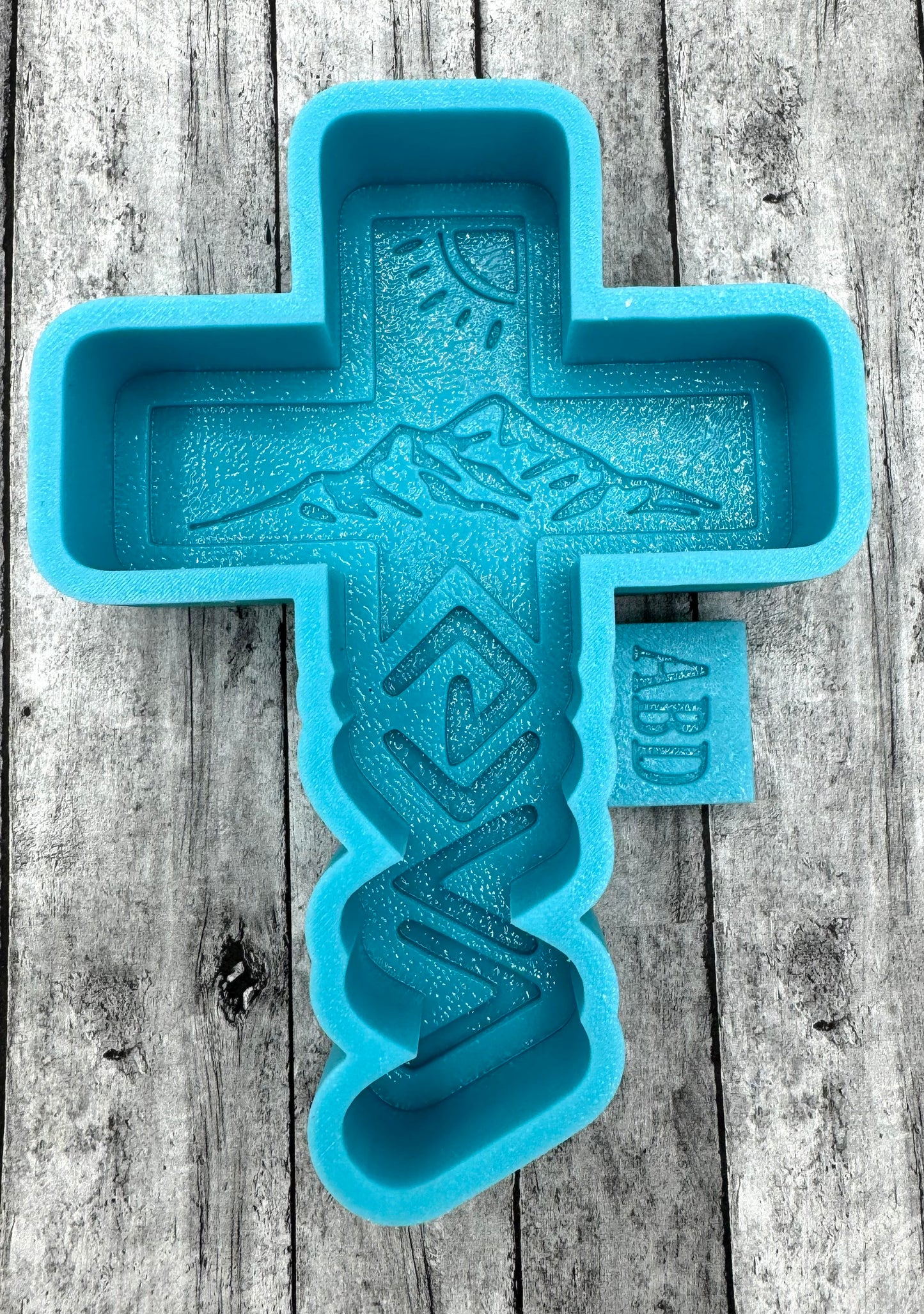 God Greater Cross Freshie Silicone Mold