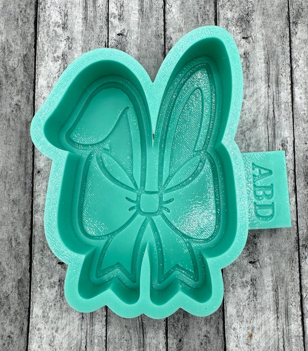 Bunny Ears With Bow Freshie Silicone Mold