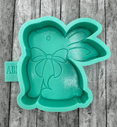 Bunny Rabbit with Bows Freshie Silicone Mold