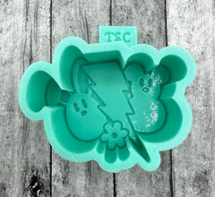 MINI Easter Lightning Bolt with Bunny and Bear Silicone Mini Mold