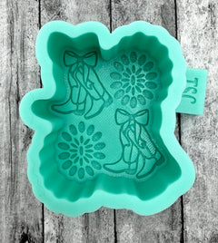 MINI Western Concho and Boots Silicone Mini Mold