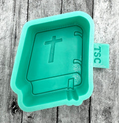 MINI Bible Book with Cross Silicone Mini Mold