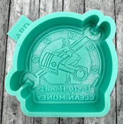 Dirty Hands Clean Money Girl Freshie Silicone Mold