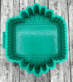 Blank Concho Frame Freshie Silicone Mold