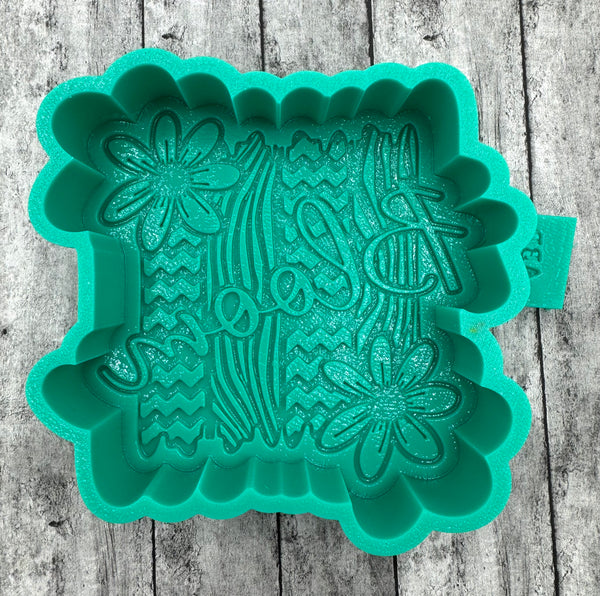 Bloom Cactus Scene Freshie Silicone Mold