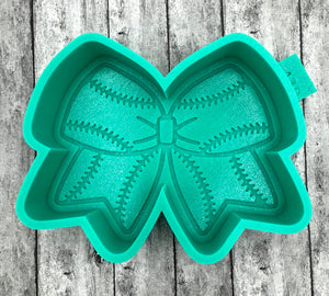 Baseball Bow Freshie Silicone Mold