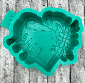 CMA Stethoscope with Flowers Medical Freshie Mold