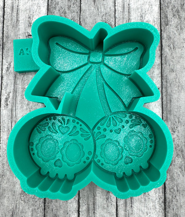 Sugar Skull Cherries Freshie Silicone Mold