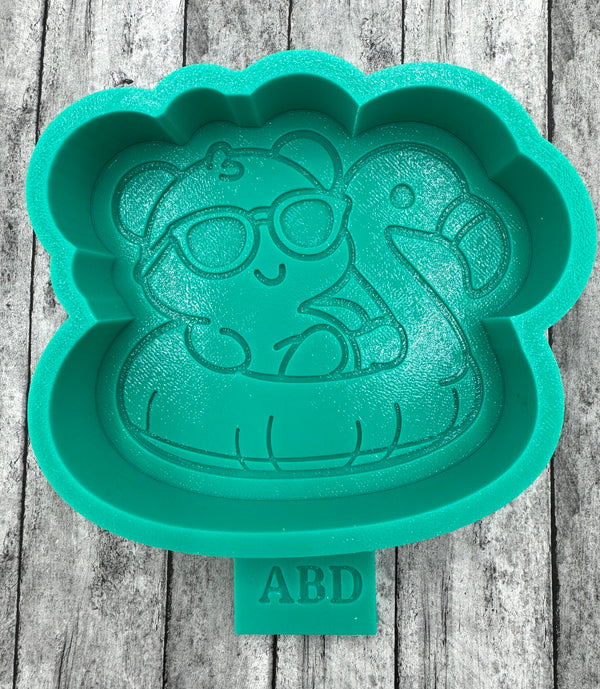 Bear on a Float Silicone Mold