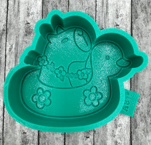 Kawaii Capibara on a Float Silicone Mold