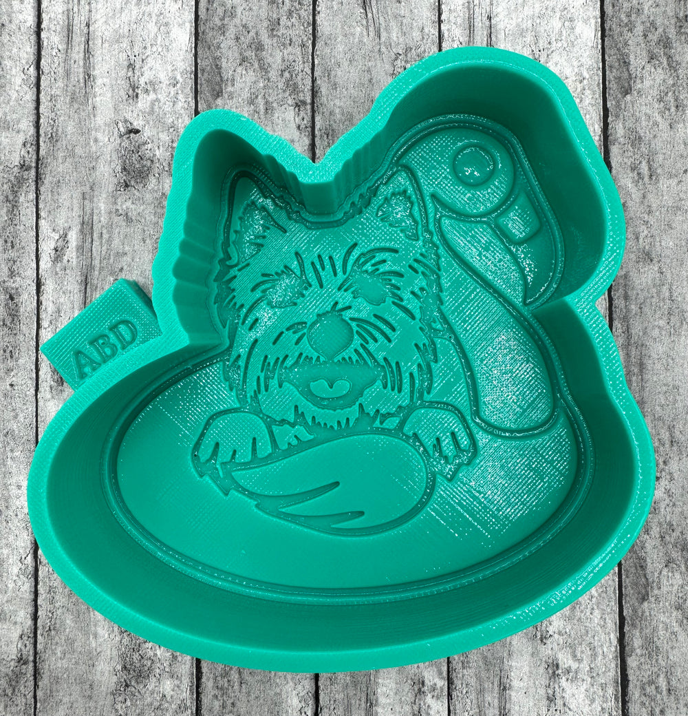 Yorkie Dog on a Float Silicone Mold