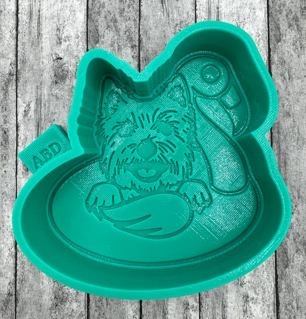 Yorkie Dog on a Float Silicone Mold