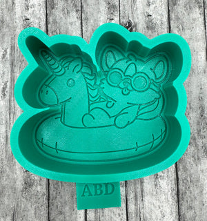 Cat on a Float Silicone Mold
