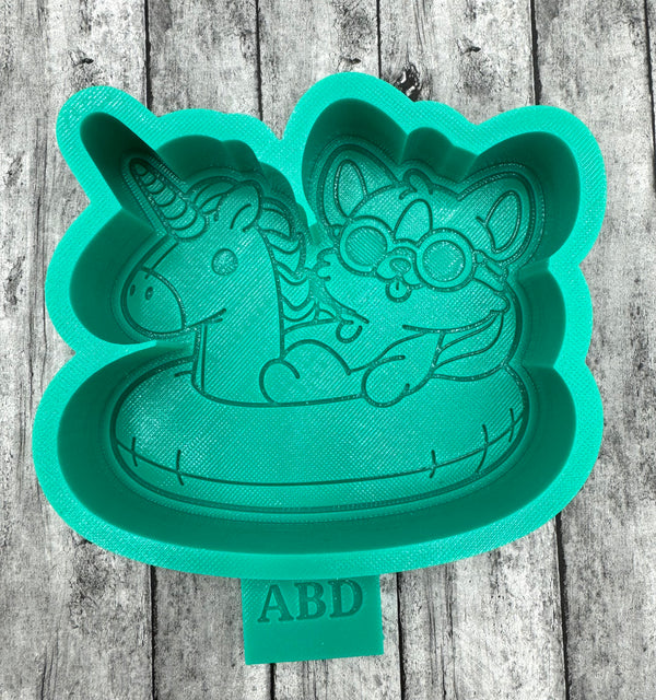 Cat on a Float Silicone Mold