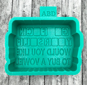 Would You Like to Buy a Vowel Freshie Silicone Mold
