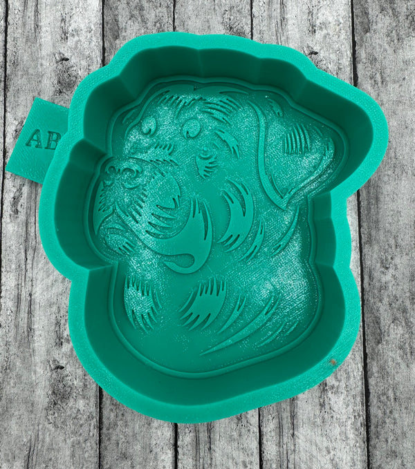 Rottweiler dog face head Freshie Silicone Mold