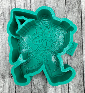 Big Foot Fishing Freshie Silicone Mold