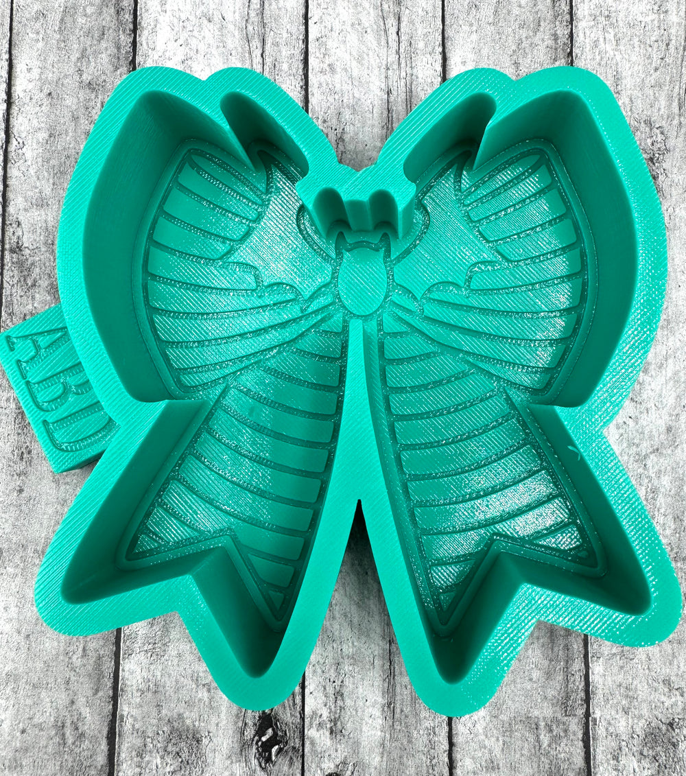 Bat Center Bow Freshie Silicone Mold