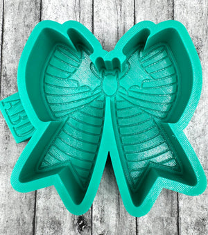 Bat Center Bow Freshie Silicone Mold