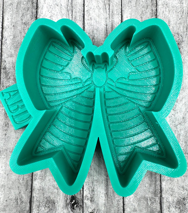 Bat Center Bow Freshie Silicone Mold