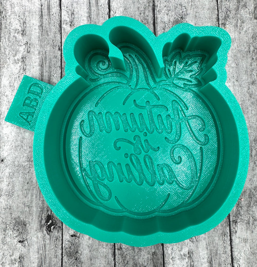 Autumn Is Calling Pumpkin Silicone Mold