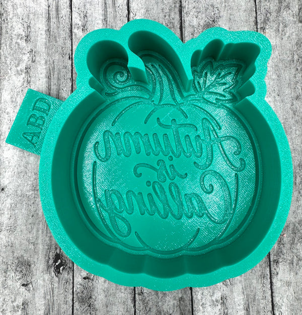 Autumn Is Calling Pumpkin Silicone Mold
