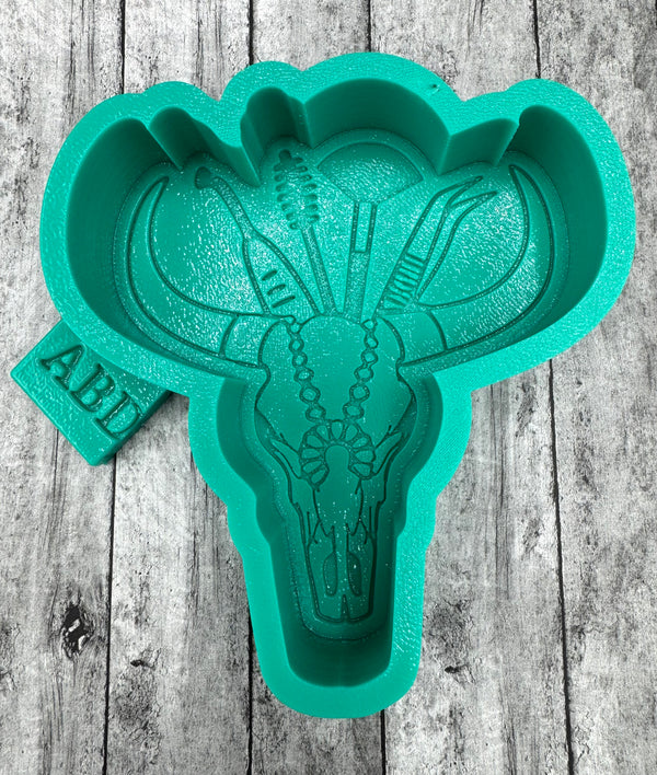 Esthetician Steer Skull Freshie Silicone Mold
