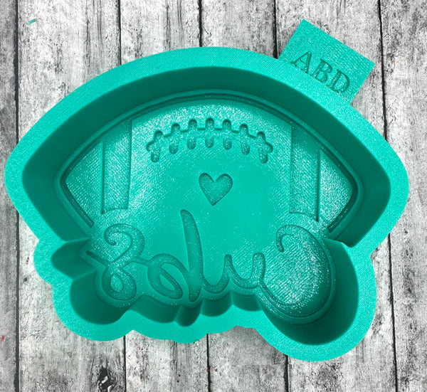 Cubs Football Freshie Silicone Mold