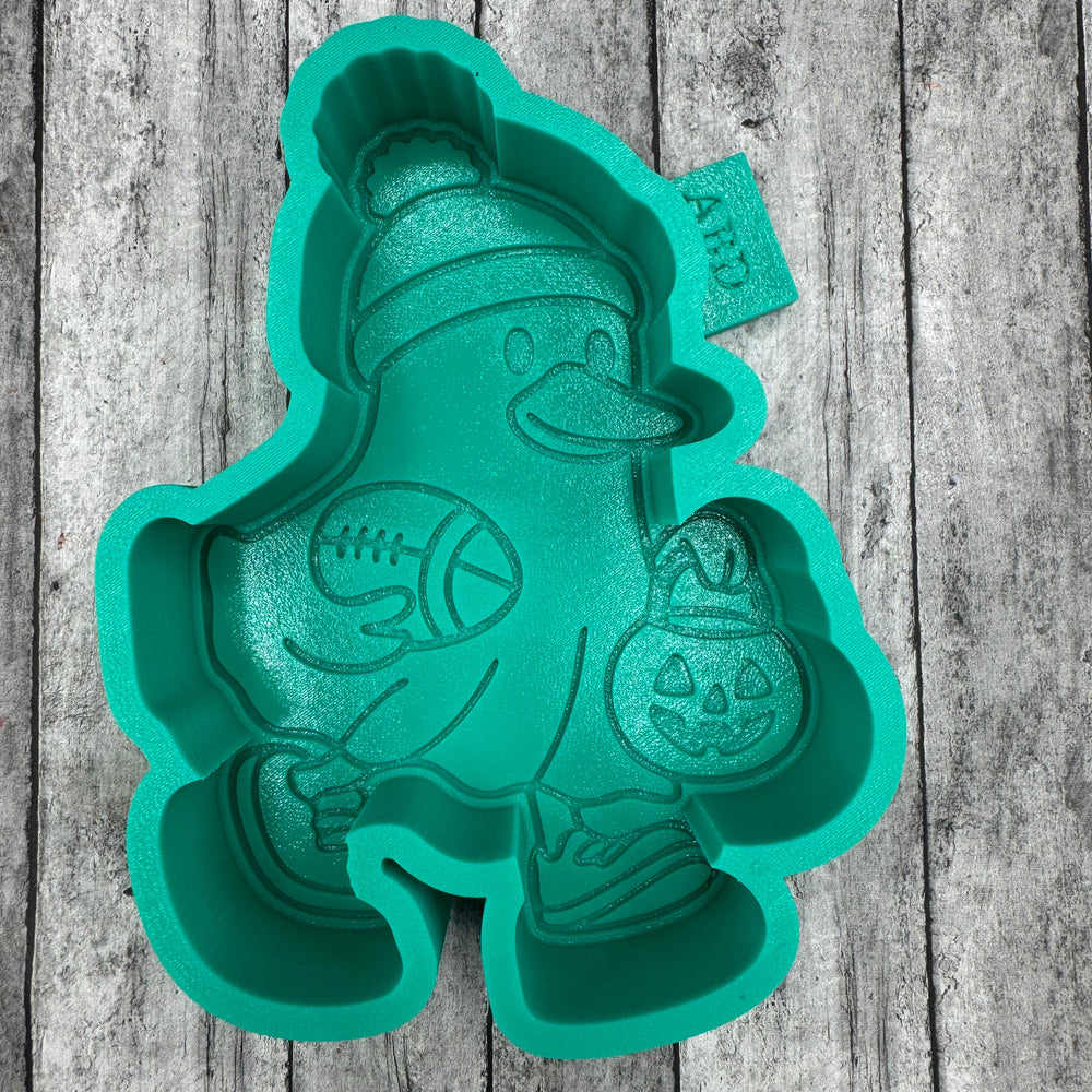 Duck Goose Ghost with Football and Pumpkin Freshie Silicone Mold