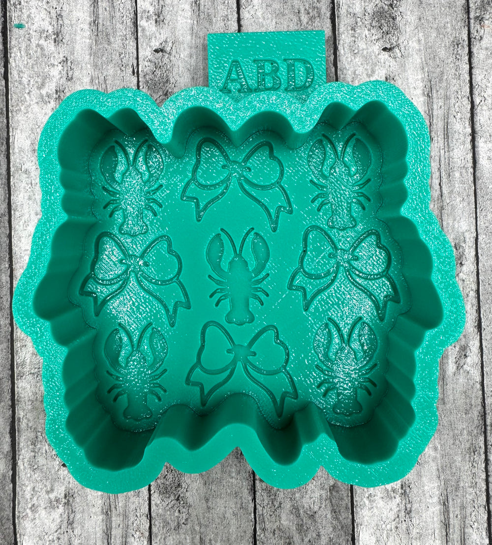 Crawfish and Bows Freshie Silicone Mold