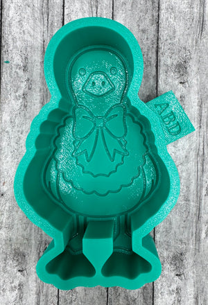 Goose with Christmas Wreath Freshie Silicone Mold