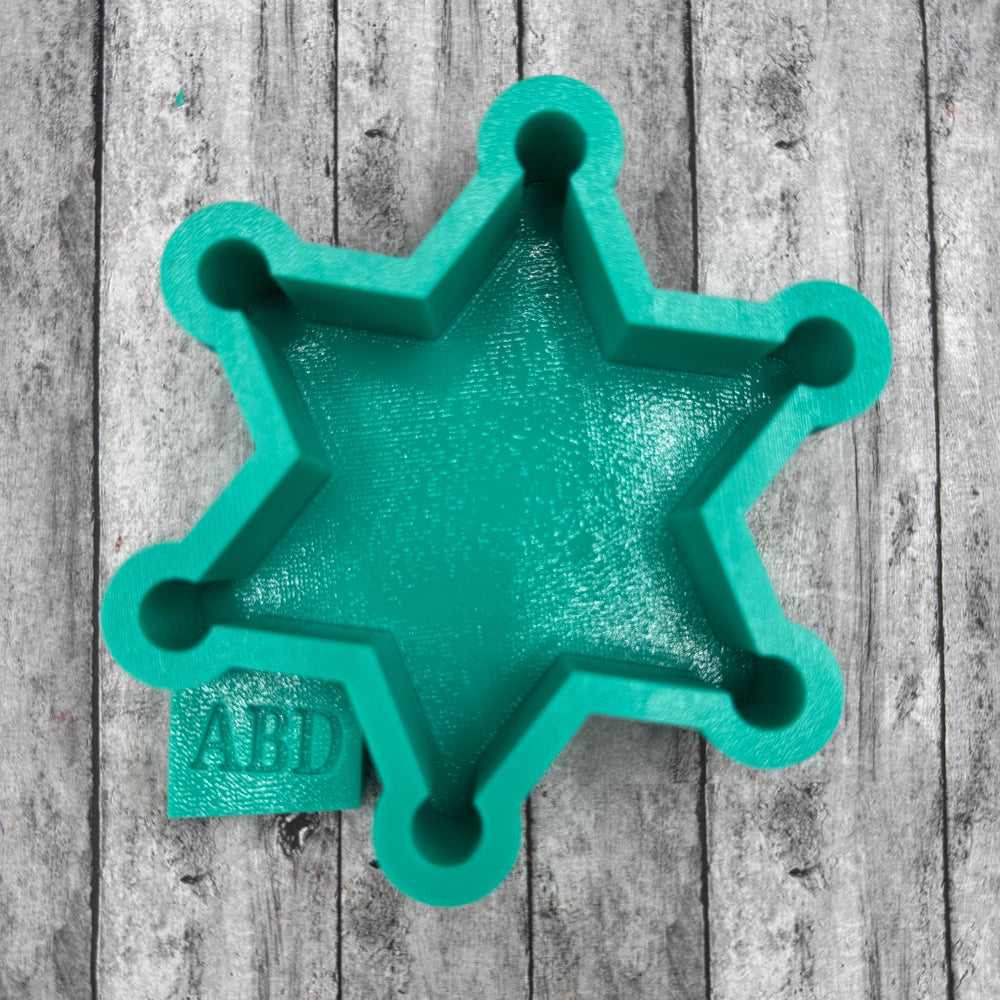 Sheriff Badge Star Silicone Mold