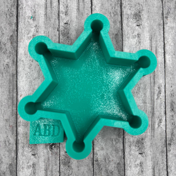 Sheriff Badge Star Silicone Mold