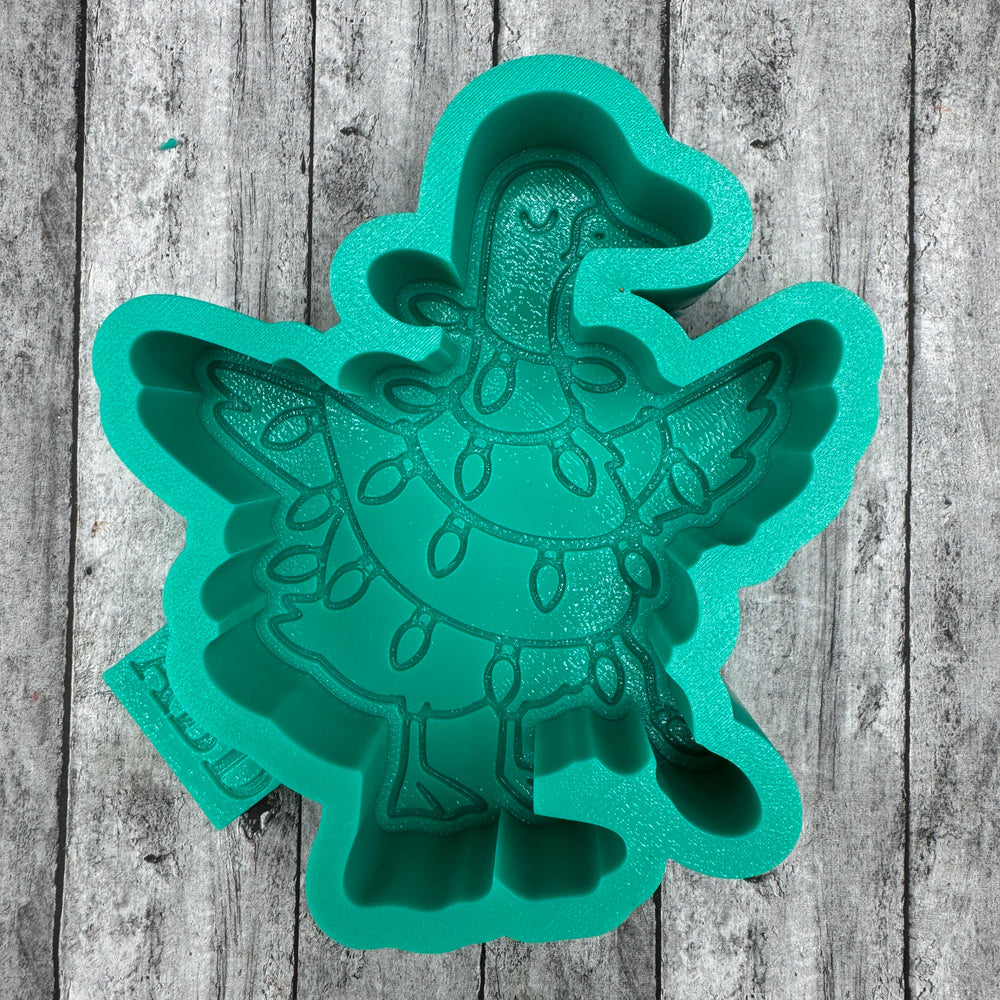 Goose in Christmas Lights Silicone Mold
