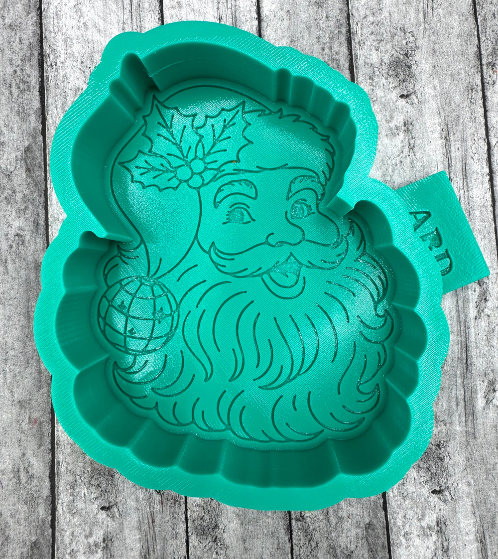 Disco Santa’s Face Freshie Silicone Mold