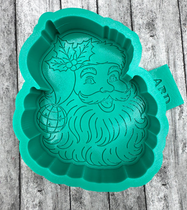 Disco Santa’s Face Freshie Silicone Mold
