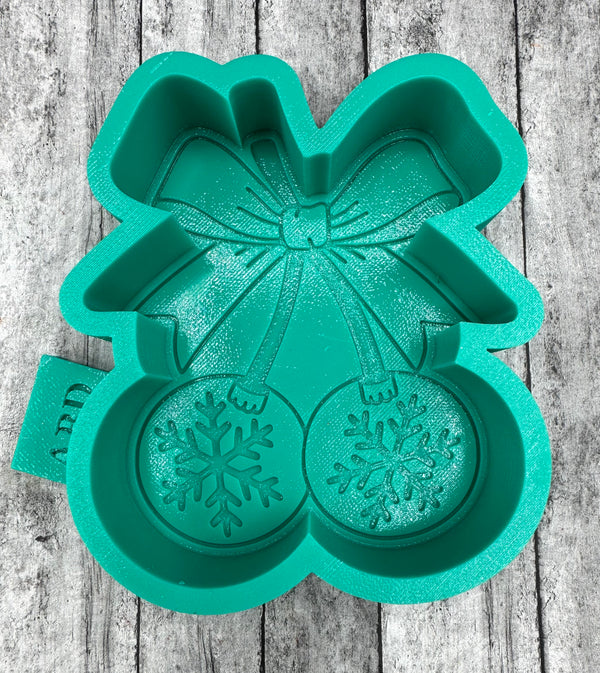 Snowflake Cherries Freshie Silicone Mold