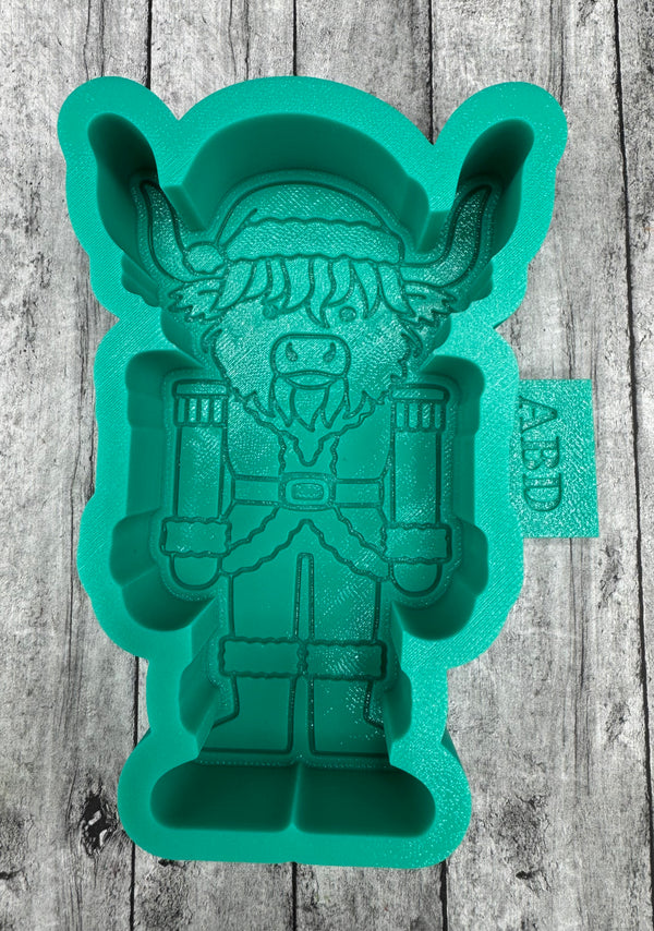 Highland Cow Nutcracker Freshie Silicone Mold