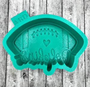 Dolphins Football Freshie Silicone Mold