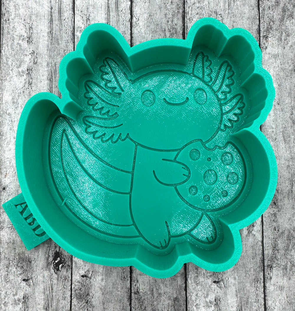 Axolotl with a Cookie Freshie Silicone Mold