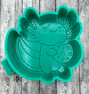 Axolotl with a Cookie Freshie Silicone Mold