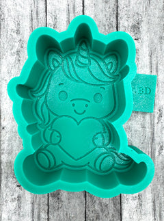 Unicorn Valentine Freshie Silicone Mold
