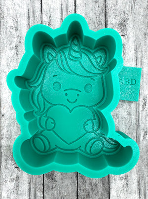 Unicorn Valentine Freshie Silicone Mold