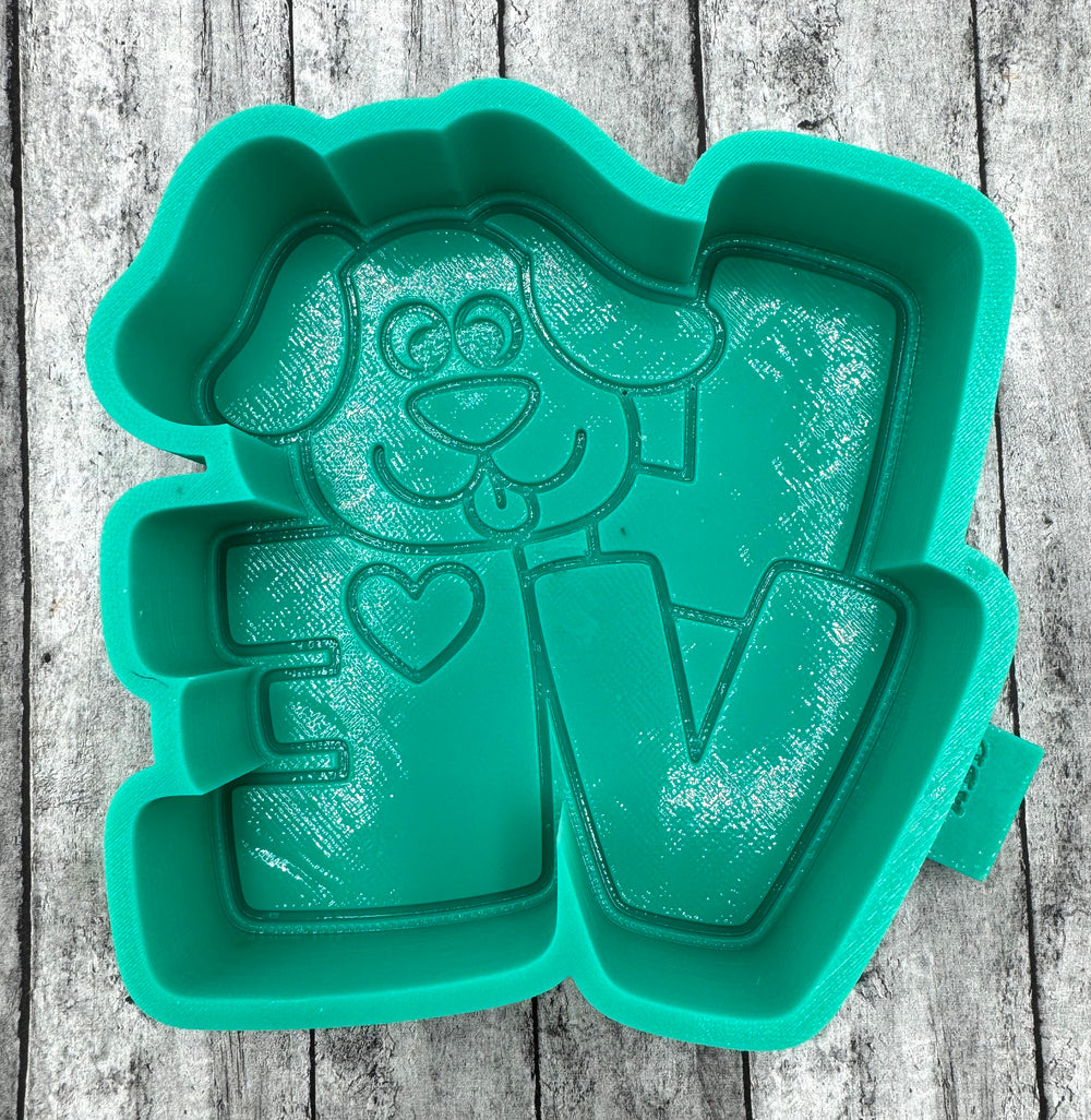 Dog LOVE Freshie Silicone Mold