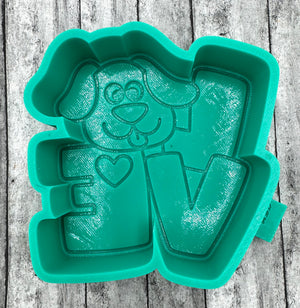 Dog LOVE Freshie Silicone Mold