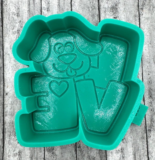 Dog LOVE Freshie Silicone Mold
