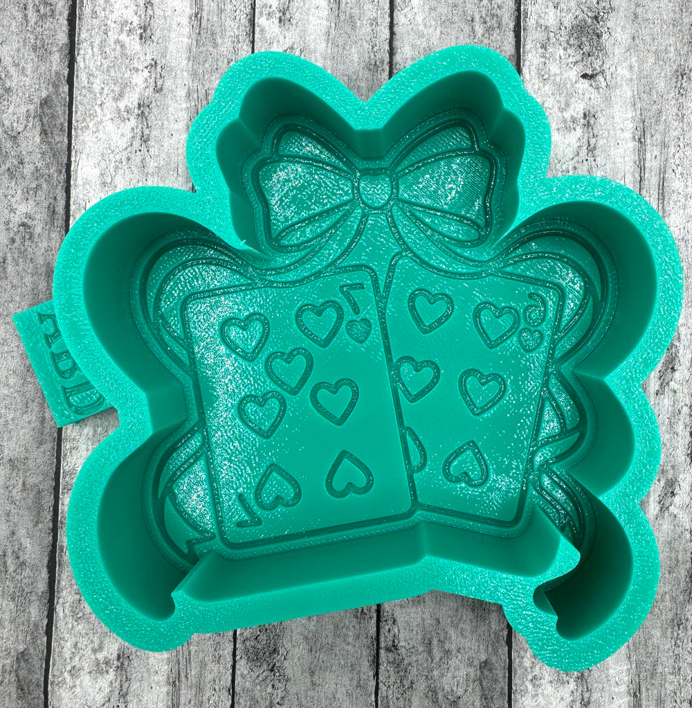 6 7 Six Seven Heart Cards Freshie Silicone Mold